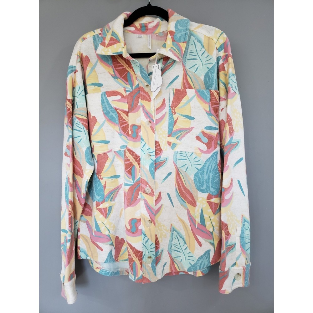 NEW Travis Mathew Vacay and Rose Cloud Fleece Shirt Jacket Women's Cruise GOLF
